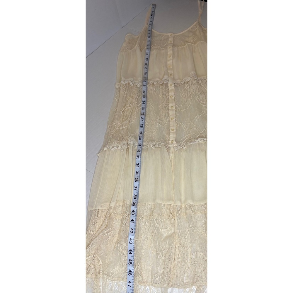 Coco & Jameson Sheer Lace Boho Cottagecore Duster Dress Festival - Picture 4 of 8
